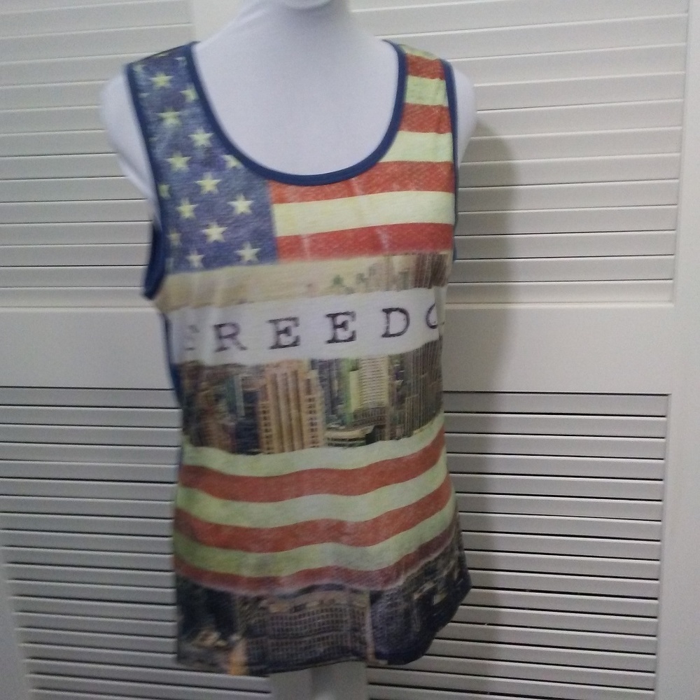 Crank‎ Freedom Patriotic Sleeveless Tee